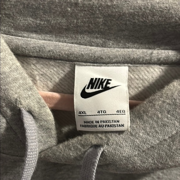 🦸‍♂️Big & Tall Nike Gray Classic Sweater with Logo - Picture 2 of 5